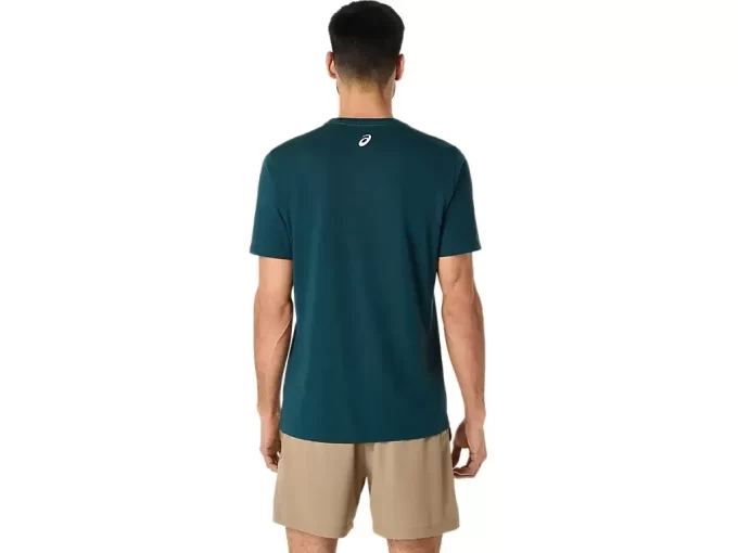 ASICS GESTREIFTES KURZARM-T-SHIRT ASICS GESTREIFTES KURZARM-T-SHIRT