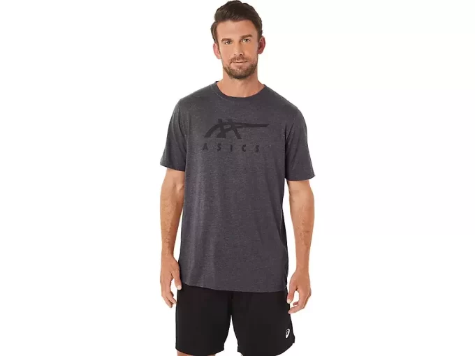 ASICS GESTREIFTES KURZARM-T-SHIRT ASICS GESTREIFTES KURZARM-T-SHIRT