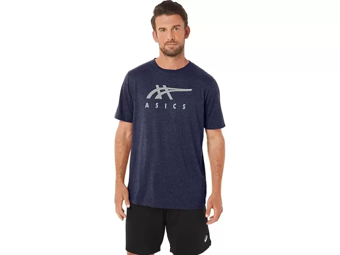 ASICS GESTREIFTES KURZARM-T-SHIRT ASICS GESTREIFTES KURZARM-T-SHIRT