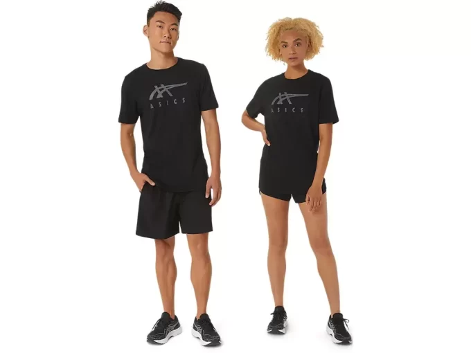 ASICS GESTREIFTES KURZARM-T-SHIRT ASICS GESTREIFTES KURZARM-T-SHIRT