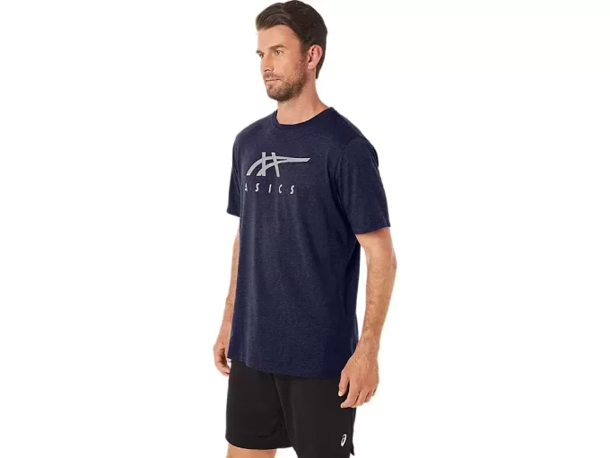 ASICS GESTREIFTES KURZARM-T-SHIRT ASICS GESTREIFTES KURZARM-T-SHIRT