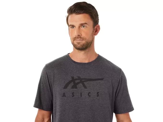ASICS GESTREIFTES KURZARM-T-SHIRT ASICS GESTREIFTES KURZARM-T-SHIRT