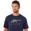 ASICS GESTREIFTES KURZARM-T-SHIRT ASICS GESTREIFTES KURZARM-T-SHIRT