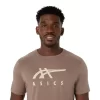 ASICS GESTREIFTES KURZARM-T-SHIRT ASICS GESTREIFTES KURZARM-T-SHIRT