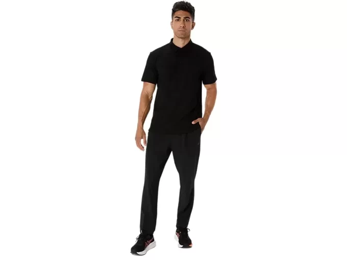 ASICS GEWEBTE HOSE MIT SPIRALE-STICKEREI ASICS GEWEBTE HOSE MIT SPIRALE-STICKEREI