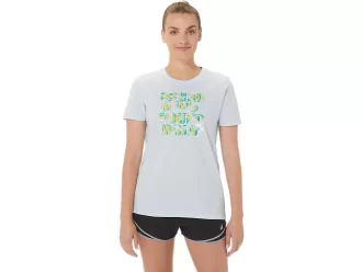 ASICS HIBISCUS SLOGAN CREW FÜR DAMEN