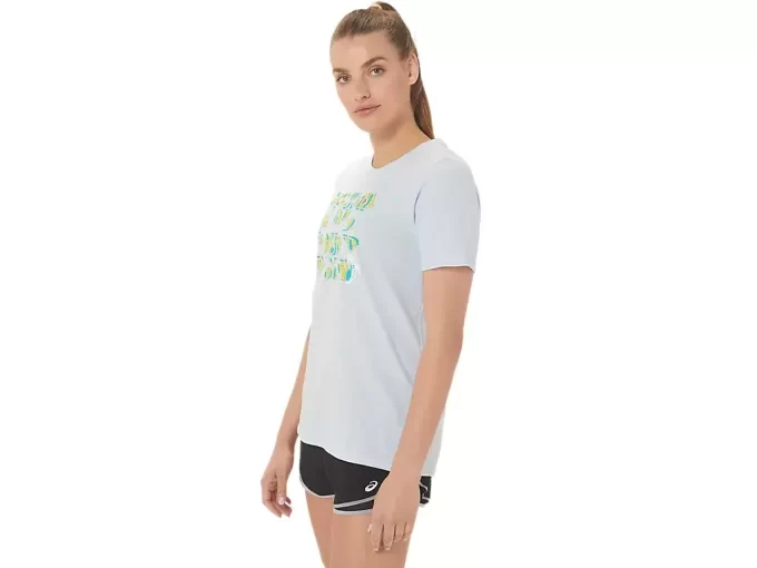 ASICS HIBISCUS SLOGAN CREW FÜR DAMEN ASICS HIBISCUS SLOGAN CREW FÜR DAMEN