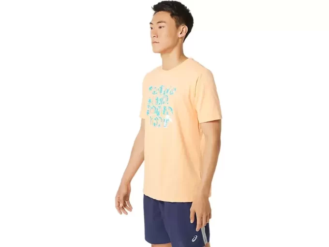 ASICS HIBISCUS SLOGAN T-SHIRT
