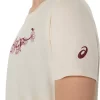 ASICS KURZARM-T-SHIRT MIT BLUMENSLOGAN FÜR DAMEN ASICS KURZARM-T-SHIRT MIT BLUMENSLOGAN FÜR DAMEN