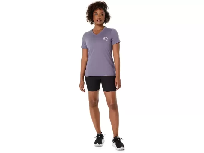 ASICS NATURE V-AUSSCHNITT KURZARM-T-SHIRT FÜR DAMEN ASICS NATURE V-AUSSCHNITT KURZARM-T-SHIRT FÜR DAMEN