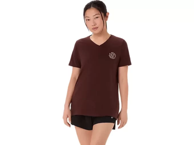 ASICS NATURE V-AUSSCHNITT KURZARM-T-SHIRT FÜR DAMEN ASICS NATURE V-AUSSCHNITT KURZARM-T-SHIRT FÜR DAMEN