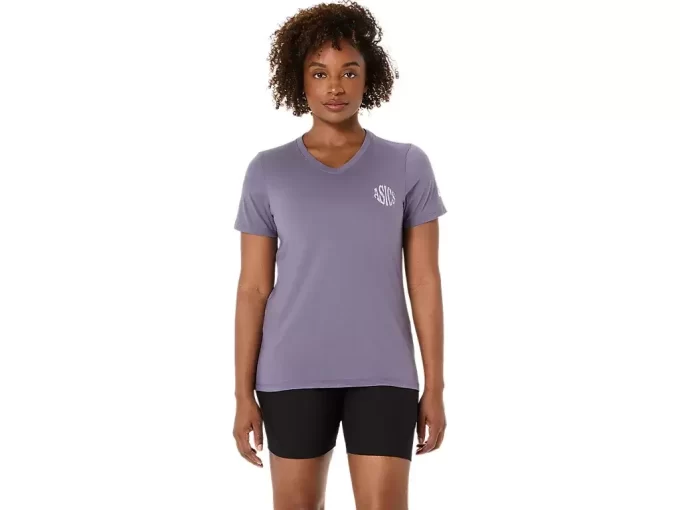 ASICS NATURE V-AUSSCHNITT KURZARM-T-SHIRT FÜR DAMEN ASICS NATURE V-AUSSCHNITT KURZARM-T-SHIRT FÜR DAMEN