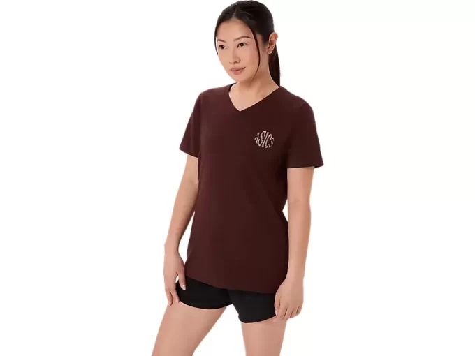 ASICS NATURE V-AUSSCHNITT KURZARM-T-SHIRT FÜR DAMEN ASICS NATURE V-AUSSCHNITT KURZARM-T-SHIRT FÜR DAMEN