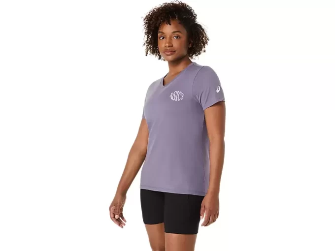 ASICS NATURE V-AUSSCHNITT KURZARM-T-SHIRT FÜR DAMEN ASICS NATURE V-AUSSCHNITT KURZARM-T-SHIRT FÜR DAMEN