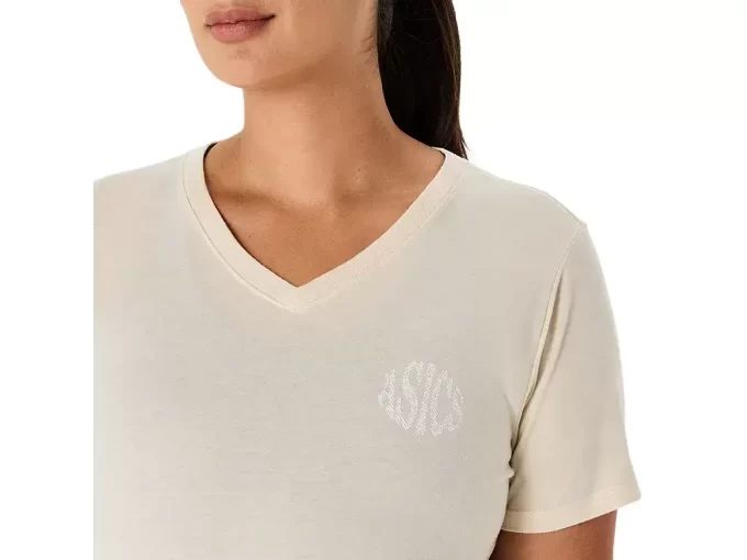 ASICS NATURE V-AUSSCHNITT KURZARM-T-SHIRT FÜR DAMEN ASICS NATURE V-AUSSCHNITT KURZARM-T-SHIRT FÜR DAMEN