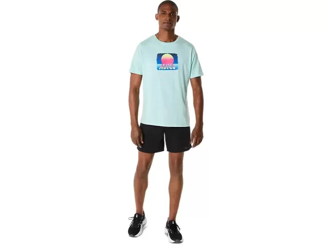 ASICS RETRO SUNSET KURZARM-T-SHIRT ASICS RETRO SUNSET KURZARM-T-SHIRT