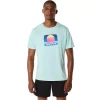 ASICS RETRO SUNSET KURZARM-T-SHIRT ASICS RETRO SUNSET KURZARM-T-SHIRT