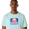 ASICS RETRO SUNSET KURZARM-T-SHIRT ASICS RETRO SUNSET KURZARM-T-SHIRT