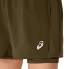 ASICS SILBERNE 2N1 5IN KURZE ASICS SILBERNE 2N1 5IN KURZE