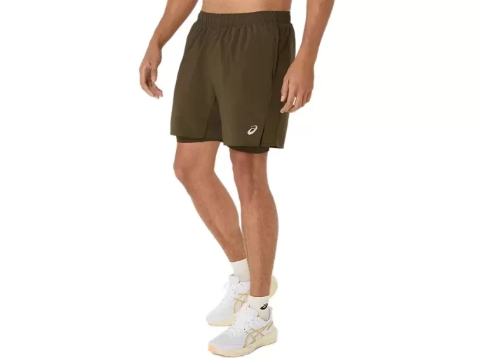 ASICS SILBERNE 2N1 7IN KURZE ASICS SILBERNE 2N1 7IN KURZE