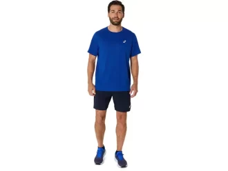 ASICS SILBERNES KURZARM-OBERTEIL