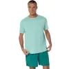 ASICS SILBERNES KURZARM-OBERTEIL ASICS SILBERNES KURZARM-OBERTEIL