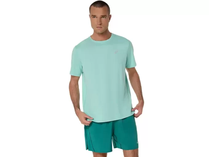 ASICS SILBERNES KURZARM-OBERTEIL ASICS SILBERNES KURZARM-OBERTEIL