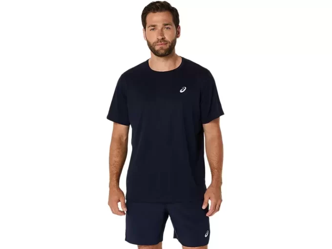 ASICS SILBERNES KURZARM-OBERTEIL ASICS SILBERNES KURZARM-OBERTEIL