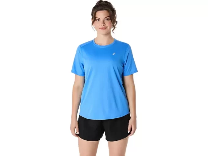 ASICS SILBERNES KURZARM-OBERTEIL ASICS SILBERNES KURZARM-OBERTEIL