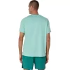 ASICS SILBERNES KURZARM-OBERTEIL ASICS SILBERNES KURZARM-OBERTEIL