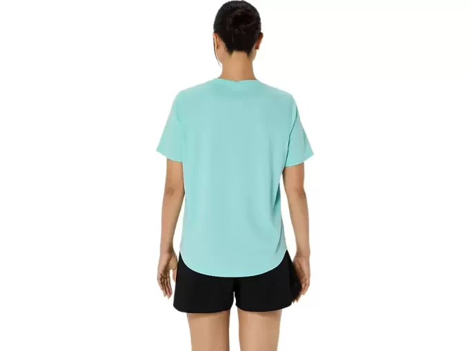 ASICS SILBERNES KURZARM-OBERTEIL ASICS SILBERNES KURZARM-OBERTEIL