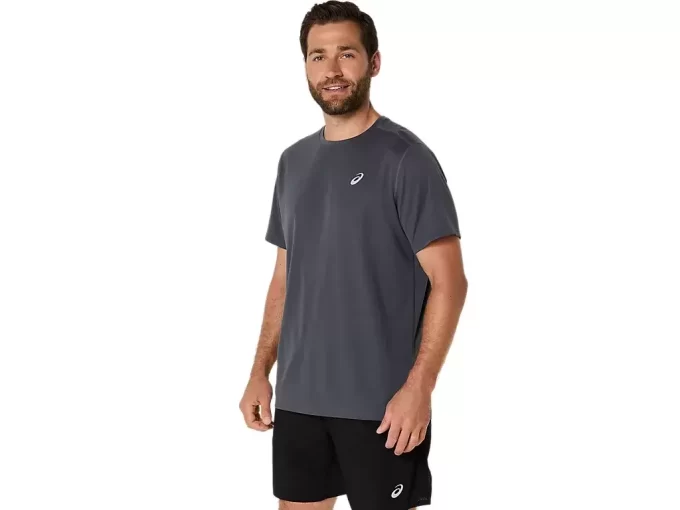 ASICS SILBERNES KURZARM-OBERTEIL ASICS SILBERNES KURZARM-OBERTEIL