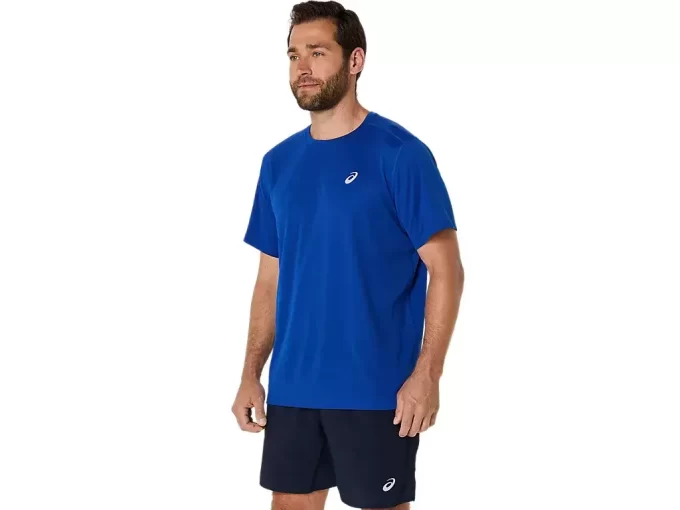 ASICS SILBERNES KURZARM-OBERTEIL ASICS SILBERNES KURZARM-OBERTEIL