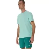 ASICS SILBERNES KURZARM-OBERTEIL ASICS SILBERNES KURZARM-OBERTEIL