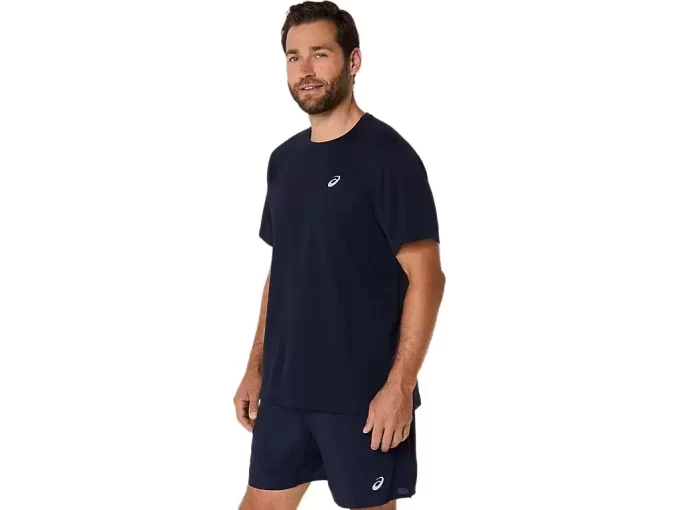 ASICS SILBERNES KURZARM-OBERTEIL ASICS SILBERNES KURZARM-OBERTEIL