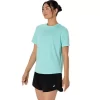 ASICS SILBERNES KURZARM-OBERTEIL ASICS SILBERNES KURZARM-OBERTEIL