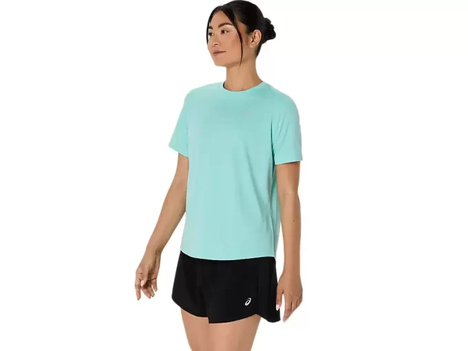 ASICS SILBERNES KURZARM-OBERTEIL ASICS SILBERNES KURZARM-OBERTEIL