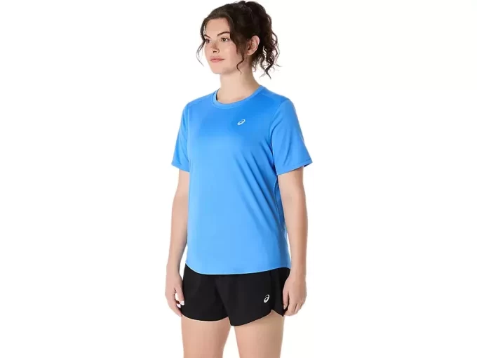 ASICS SILBERNES KURZARM-OBERTEIL ASICS SILBERNES KURZARM-OBERTEIL