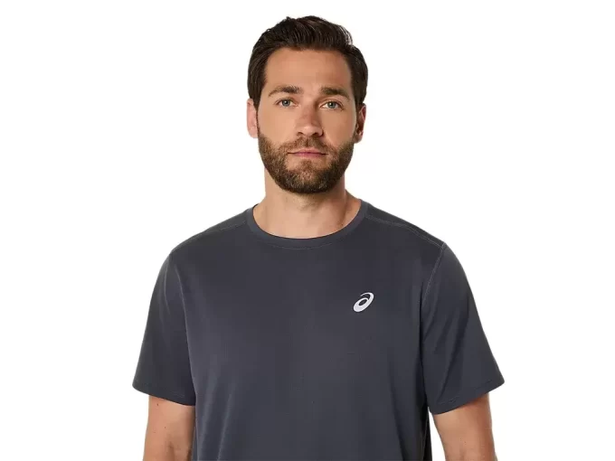 ASICS SILBERNES KURZARM-OBERTEIL ASICS SILBERNES KURZARM-OBERTEIL