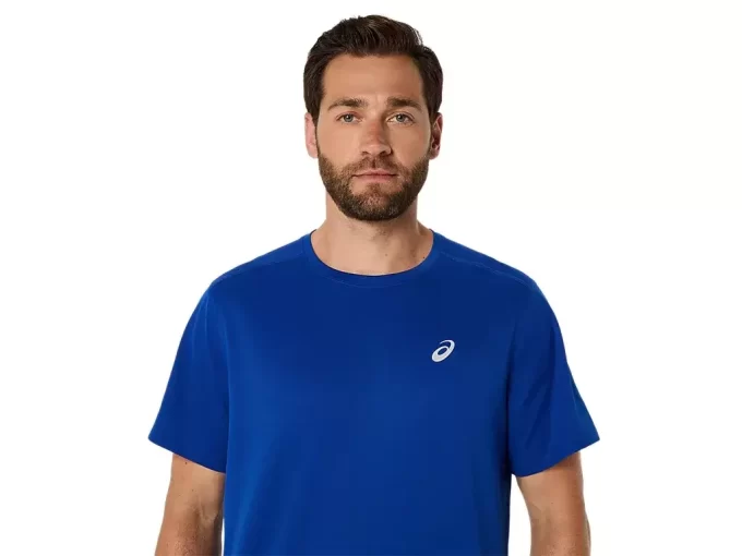 ASICS SILBERNES KURZARM-OBERTEIL ASICS SILBERNES KURZARM-OBERTEIL