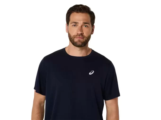 ASICS SILBERNES KURZARM-OBERTEIL ASICS SILBERNES KURZARM-OBERTEIL