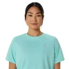 ASICS SILBERNES KURZARM-OBERTEIL ASICS SILBERNES KURZARM-OBERTEIL