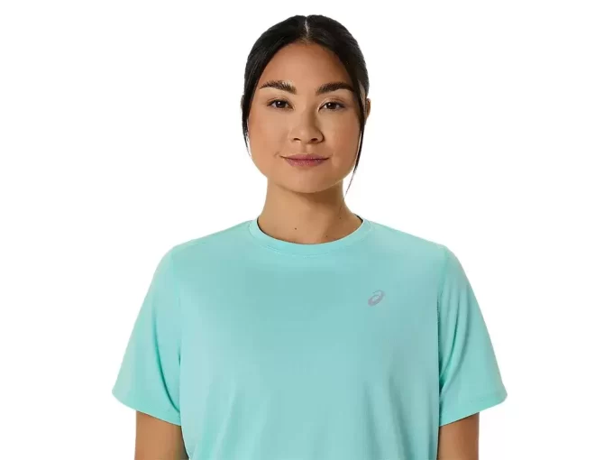 ASICS SILBERNES KURZARM-OBERTEIL ASICS SILBERNES KURZARM-OBERTEIL