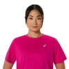 ASICS SILBERNES KURZARM-OBERTEIL ASICS SILBERNES KURZARM-OBERTEIL