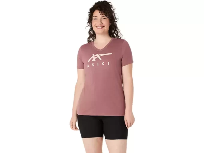 ASICS STRIPES V-NECK FÜR DAMEN ASICS STRIPES V-NECK FÜR DAMEN
