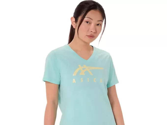 ASICS STRIPES V-NECK FÜR DAMEN ASICS STRIPES V-NECK FÜR DAMEN