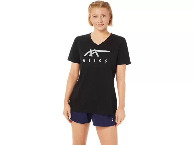 ASICS STRIPES V-NECK FÜR DAMEN ASICS STRIPES V-NECK FÜR DAMEN