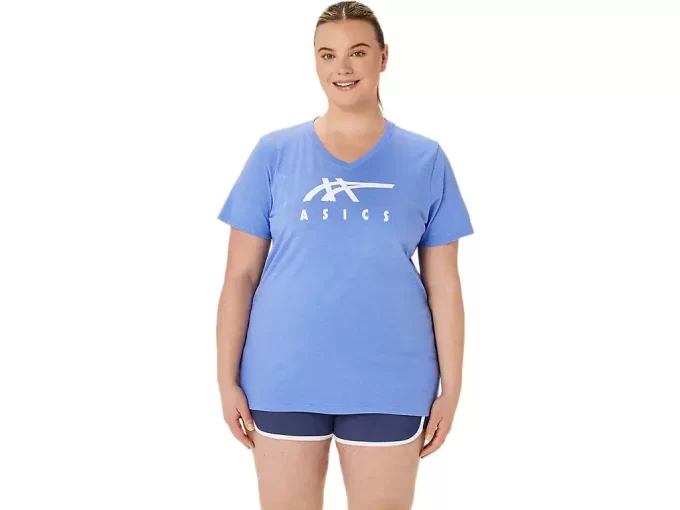 ASICS STRIPES V-NECK FÜR DAMEN ASICS STRIPES V-NECK FÜR DAMEN