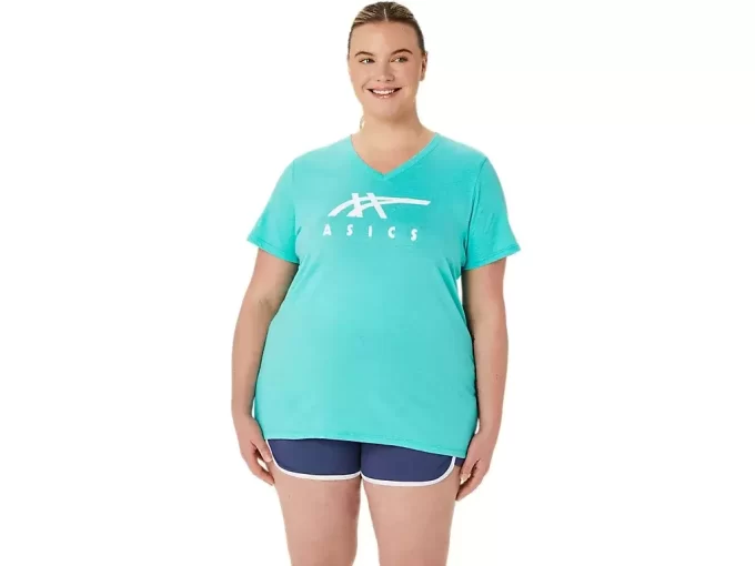 ASICS STRIPES V-NECK FÜR DAMEN ASICS STRIPES V-NECK FÜR DAMEN