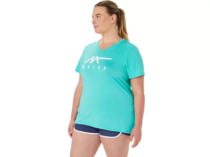ASICS STRIPES V-NECK FÜR DAMEN ASICS STRIPES V-NECK FÜR DAMEN